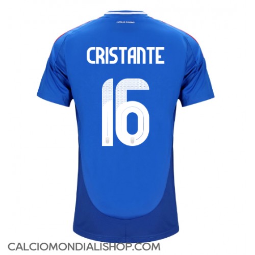 Maglie da calcio Italia Bryan Cristante #16 Prima Maglia Europei 2024 Manica Corta